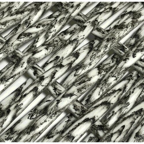 ЭкоРотанг Полутрубка Береза темная 7 мм, искусственный ротанг.