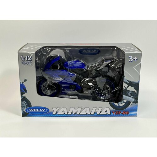 Мотоцикл WELLY Yamaha YZF-R6 1:12 62201GW for yamaha yzf r6 yzf r6 yzfr6 2005 2016 2015 2014 2013 2012 2011 extendable folding brake clutch levers logo yzf r6