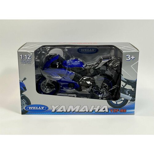 Мотоцикл WELLY Yamaha YZF-R6 1:12 62201GW maisto 1 18 yamaha yzf r6 motogp motorcycle model souvenir toy collectible mini moto die cast