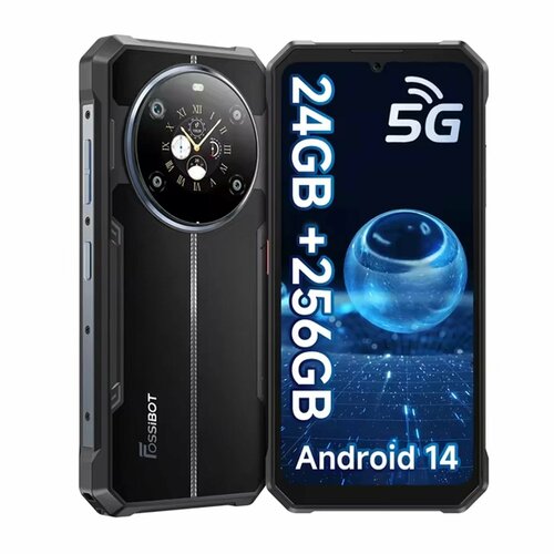 FOSSIBOT F109 Прочный 24 ГБ 256 ГБ 10600 мАч 6745 дюйма HD Android 14 NFC 50 МП Cam Двойной экран Face ID Глобальная версия F109 5G Global Version Смартфон 24ГБ 256ГБ global Новый 17707₽