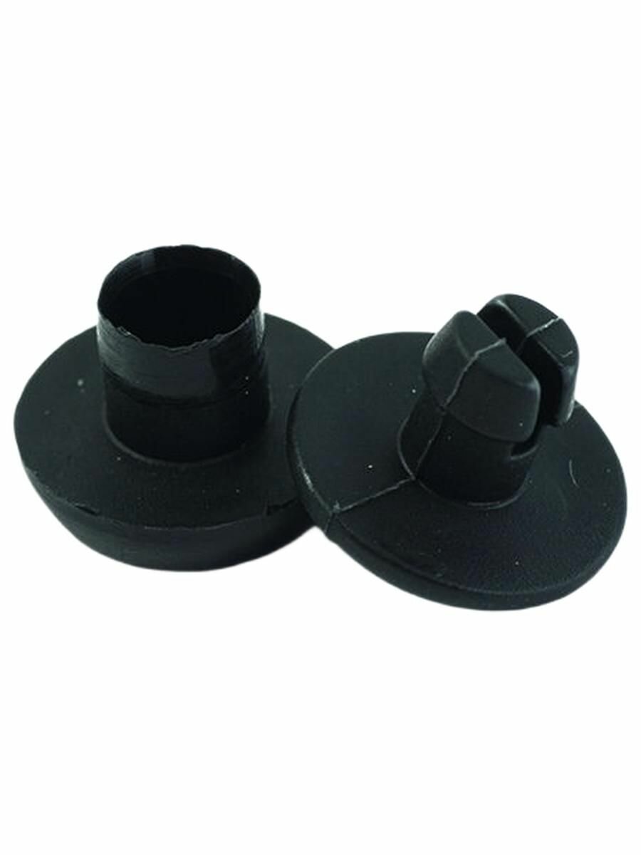 Клепки 3 мм черные пластиковые (2 шт)