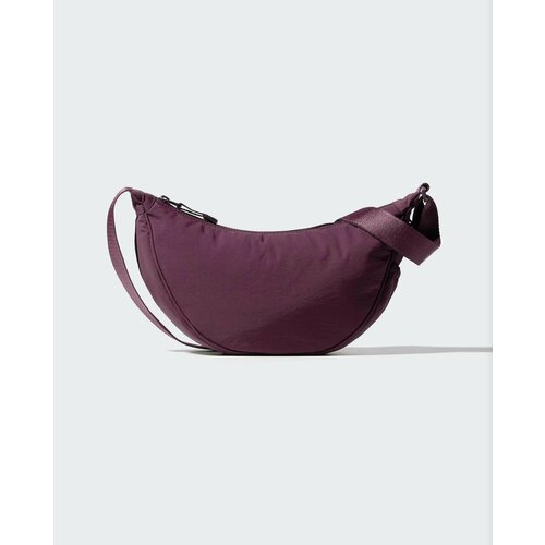 Сумка Uniqlo, фактура перфорированная, фиолетовый