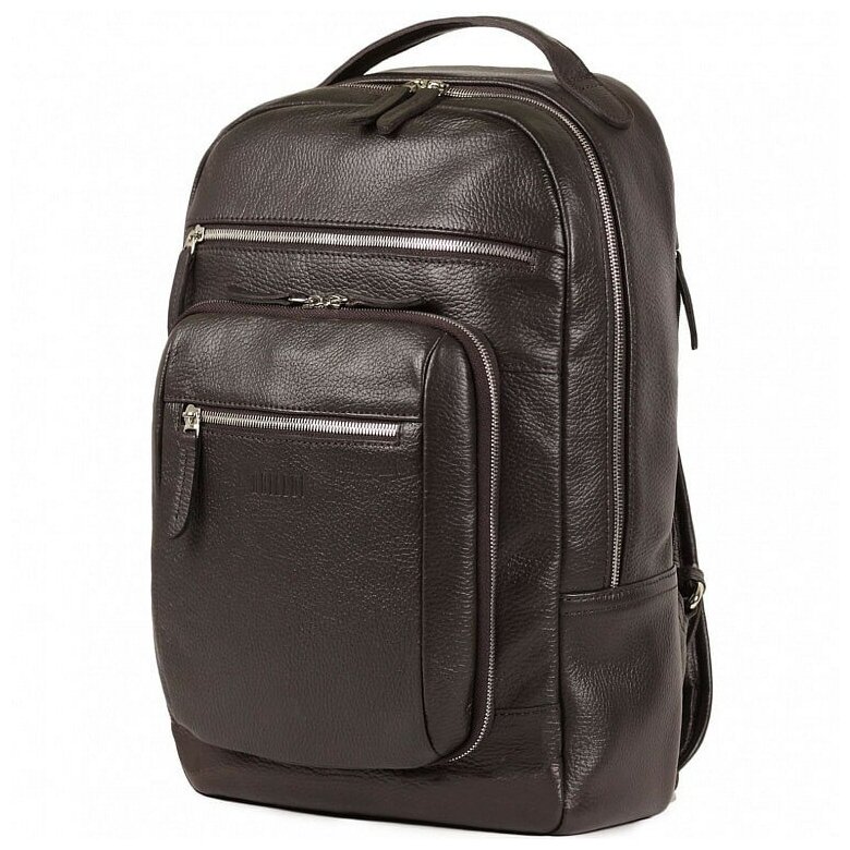 Стильный деловой рюкзак с 24 карманами и отделениями BRIALDI Explorer (Эксплорер) relief brown