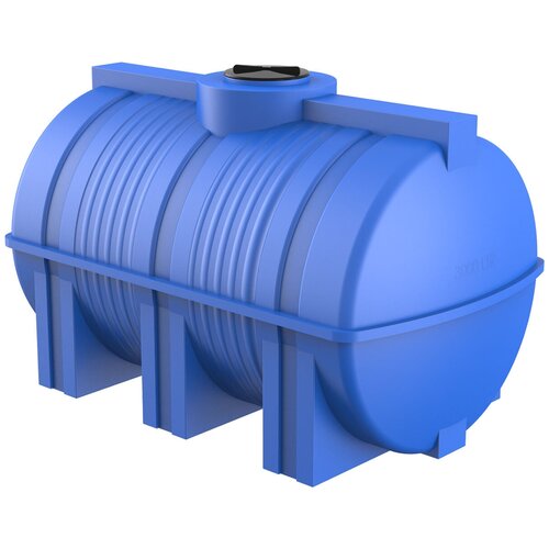 Емкость пластиковая 3000 л. горизонтальная (синяя) Polimer Group горизонтальная емкость для воды polimer group g 2500 синяя