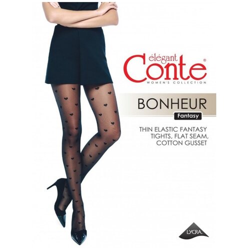 Колготки Conte elegant Bonheur, 20 den, размер 4, черный