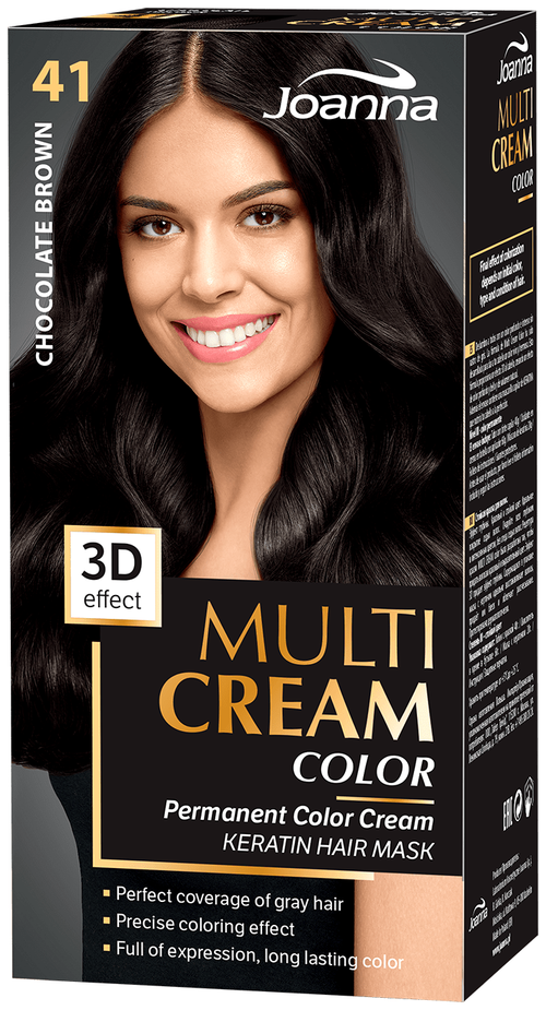 Joanna Multi Cream Color крем-краска для волос, 41 chocolate brown