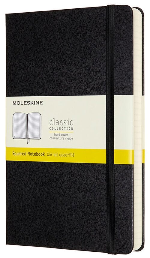 Блокнот Moleskine Classic Expended Large, 400 стр, черный, в клетку