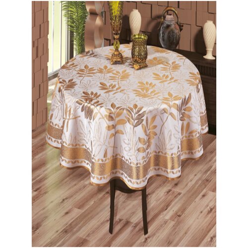 фото Скатерть круглая do&co броде жаккард 160 см. cinar do & co