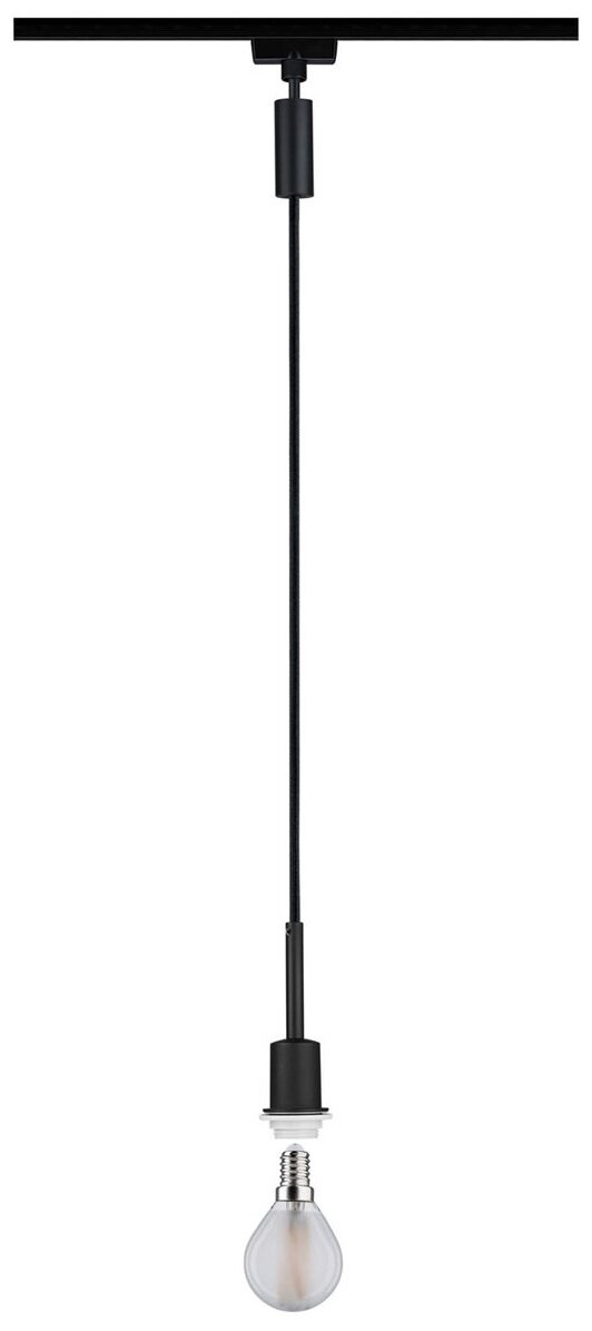 Подвесной светильник DecoSystems Paulmann для шинной системы URail макс.20Вт E14 Черный матовый 96912
