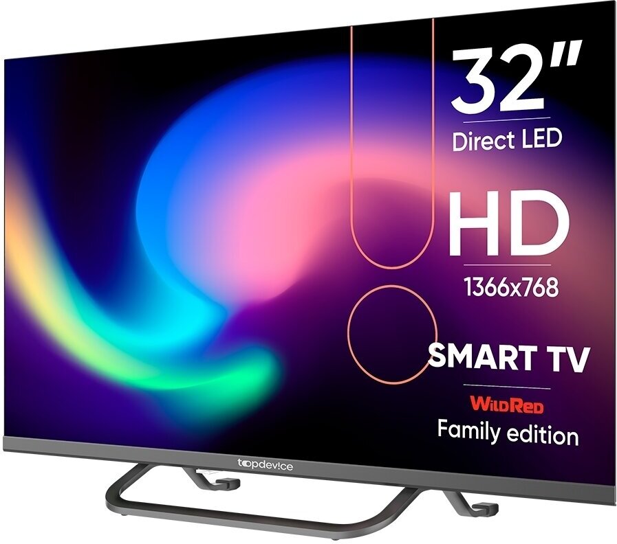 Телевизор 32" Topdevice TDTV32BS04H_ML (HD 1366x768 SmartTV) черный