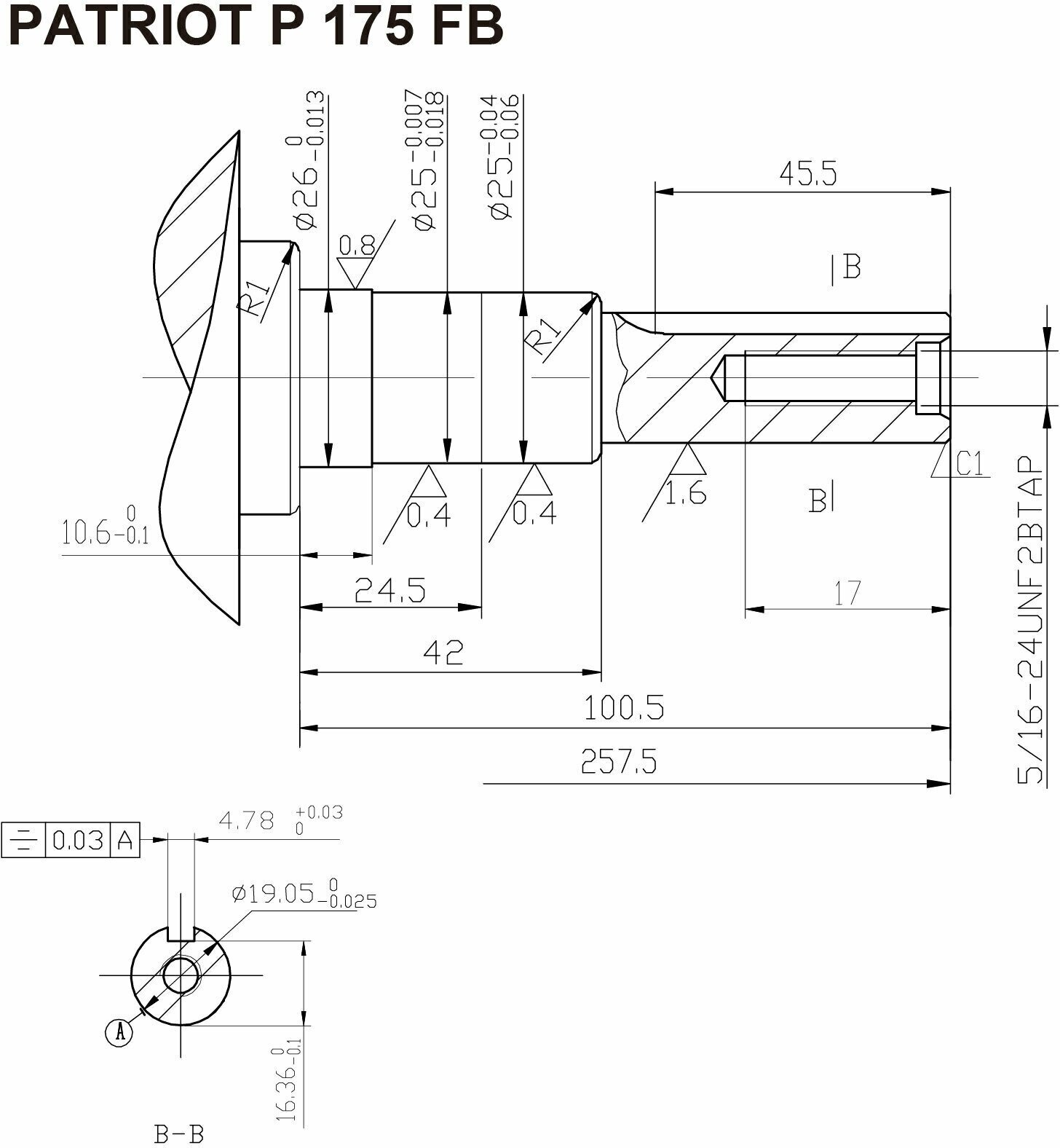 Двигатель Patriot P175FB