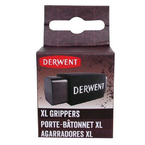 Держатель Derwent большой для угля и графита XL /2 шт в блистере (каучук)