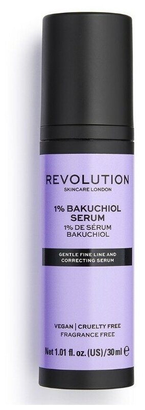 Revolution Skincare, 1% Bakuchiol Serum - сыворотка увлажняющая