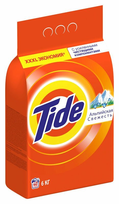 Стиральный порошок Tide Альпийская свежесть, для белых тканей, 6 кг - фото №12