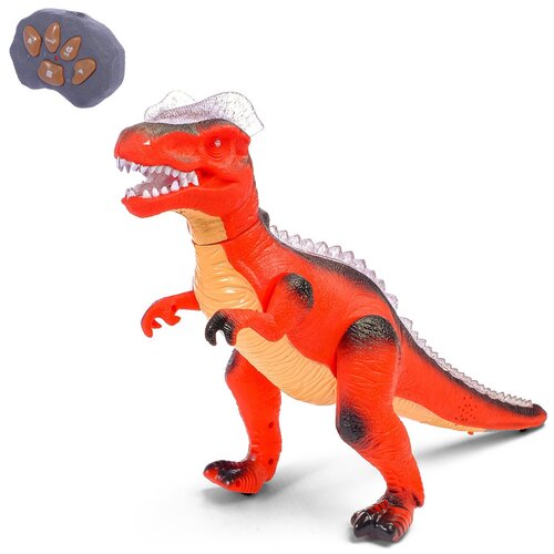 Динозавр радиоуправляемый JIA QI, T-Rex, световые и звуковые эффекты, работает от батареек