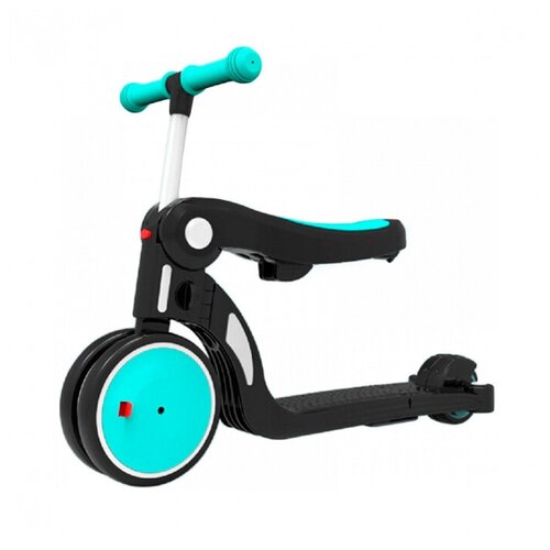 фото Детский велосипед-беговел xiaomi bebehoo 5-in-1 multi-function deformation stroller blue (dgn5-1)