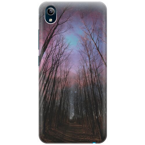 фото Ультратонкий силиконовый чехол-накладка для vivo y91c с принтом "тропа и звездное небо" gosso