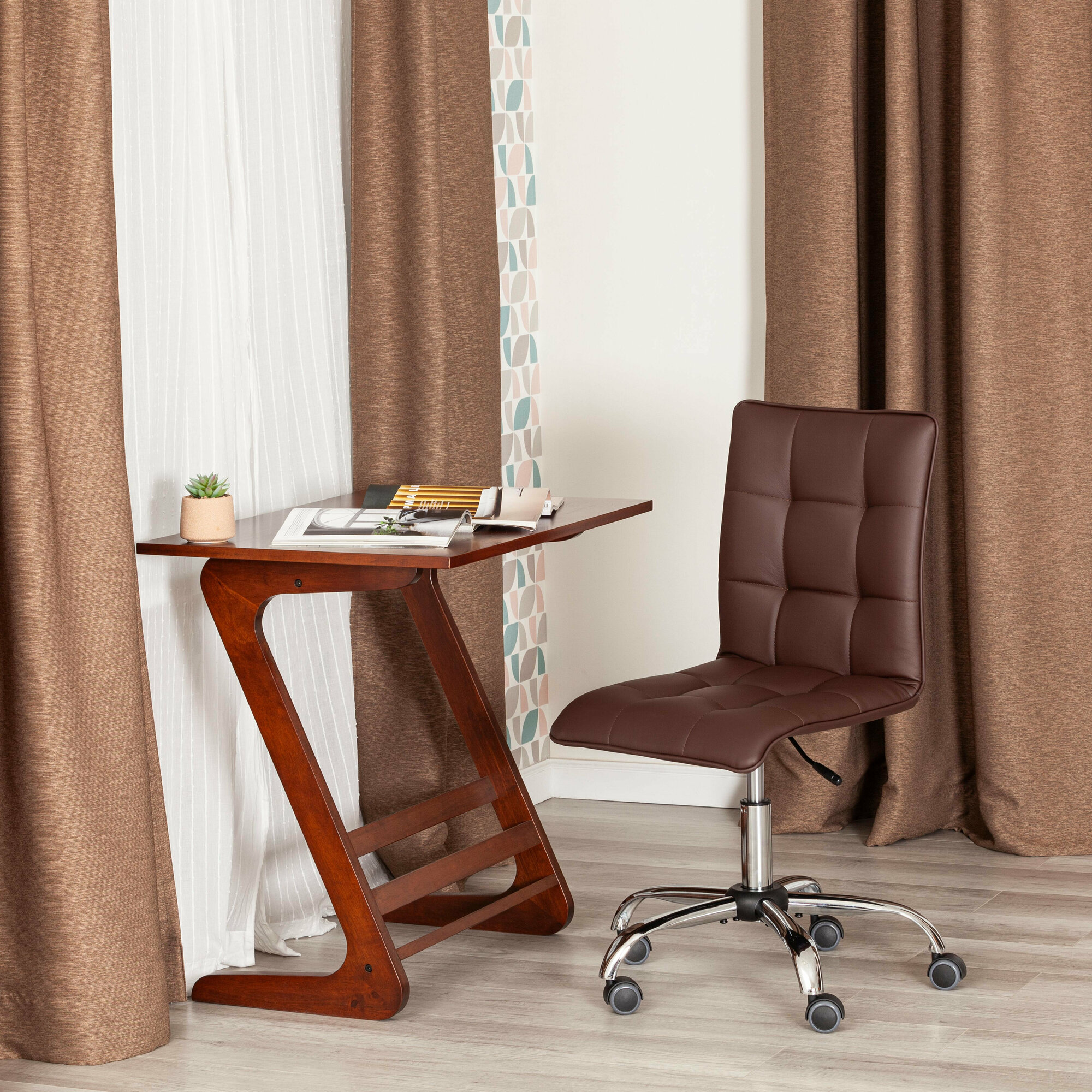 Офисное кресло TetChair Zero цвет коричневый, T-12247
