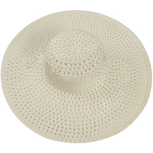 Шляпа , размер 56-58, белый, бежевый берет для женщин летний солнцезащитный пляжный аксессуар уф защита модная дышащая мягкая шляпа для отдыха на открытом воздухе