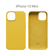 Силиконовый чехол COMMO Shield Case для iPhone 13 mini с поддержкой беспроводной зарядки, Yellow