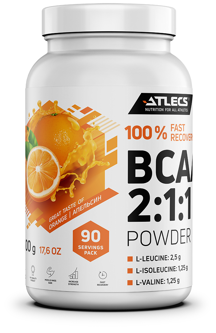 BCAA Atlecs 500 г апельсин