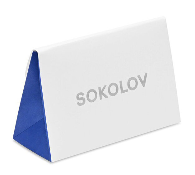 Кольцо обручальное SOKOLOV, серебро, 925 проба, золочение, фианит, размер 19, бесцветный — фото 1