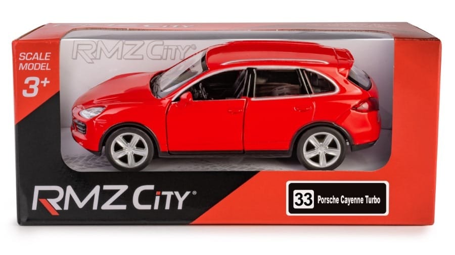 Игрушечная машинка Daffi RMZ City Porsche Cayenne Turb, красный, 1:32