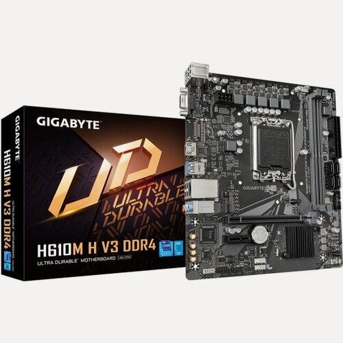 Изображение товара Материнская плата Gigabyte H610M H V3 DDR4 (LGA1700, mATX)