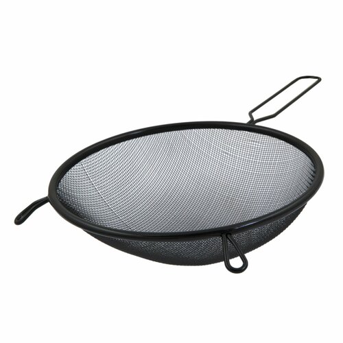 Дуршлаг металлический с ручкой диаметр 20 см 481₽
