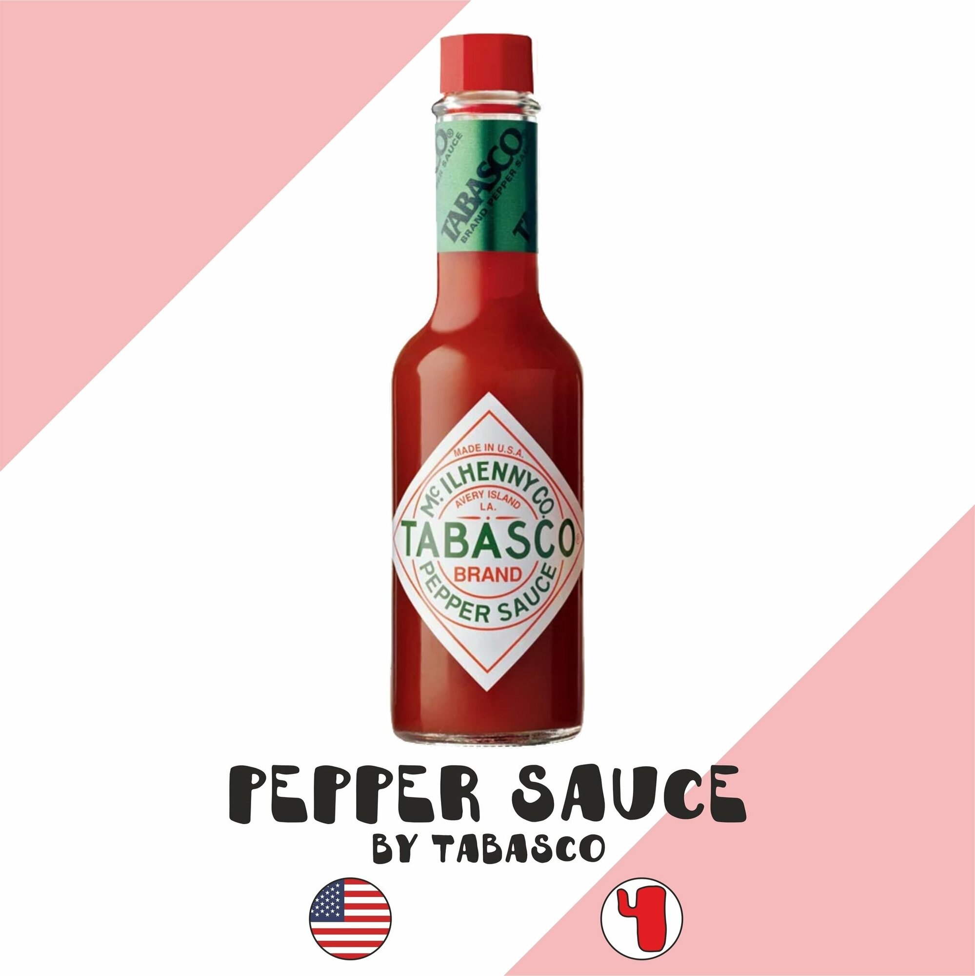 Соус острый Tabasco "Pepper sauce/ Оригинальный перечный" (Табаско)