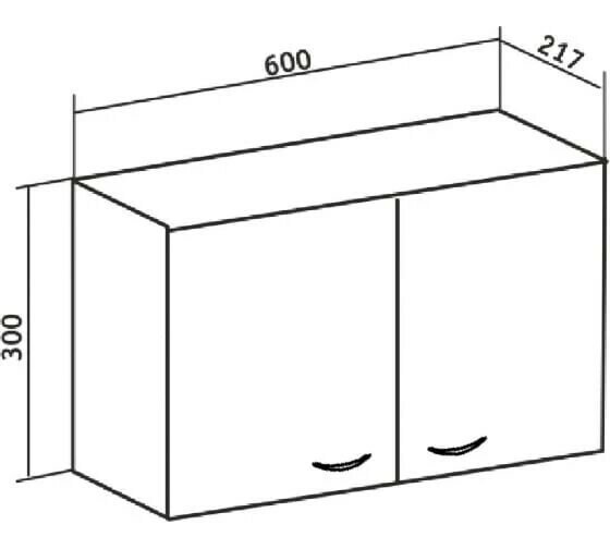 Шкаф подвесной Runo рондо 60х30см белый (00000001089/Вн Ш62 RUNO)