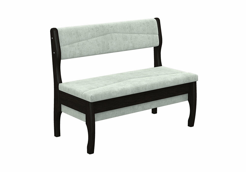 фото Кухонная скамья Элегия Б белая / венге 108x57x90 см