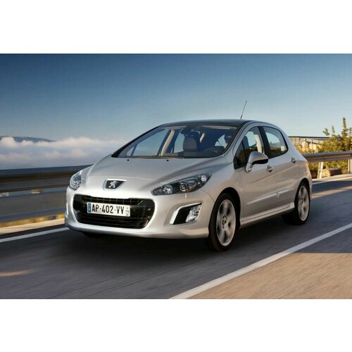 Стекло для фары Peugeot 308 1 рестайлинг 2011-2015 г. в. левое, правое (комплект из 2 шт.)