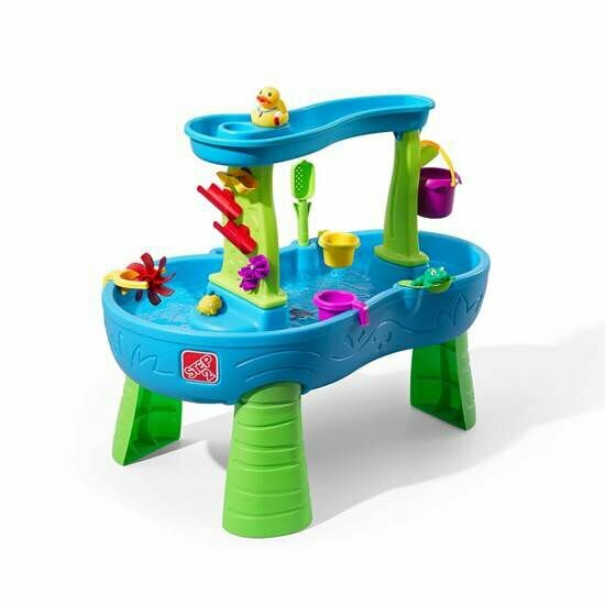 Столик для игр с водой Step-2 «Дождик» (крафт) для детей от 1.5 лет, 99.1 х 61 х 81.3 см, аксессуары в комплекте