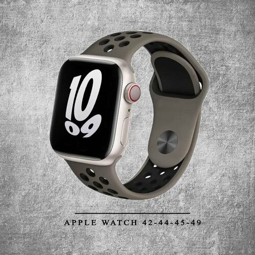Силиконовый ремешок для Apple Watch Silicone 42-44-45-49 мм браслет на эпл вотч Apple Watch Ultra series 1 2 3 4 5 6 7 8 SESE 660₽