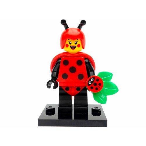 Минифигурка Lego col21-4 Ladybug Girl, Series 21 (Complete Set with Stand and Accessories)