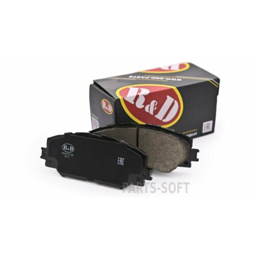 R&D RND10136 RND10136_Тормозные колодки R&D TOYOTA COROLLA X, XI, TOYOTA AURIS, TOYOTA RAV4 III, IV