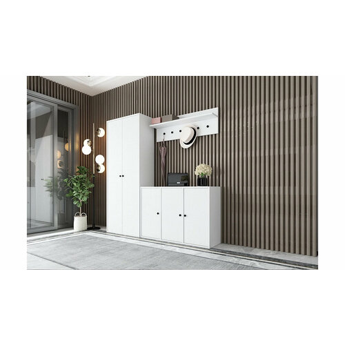 Прихожая Билли 14 по мотивам IKEA Икеа Белый Фасадный 0101 16330161 см ЛДСП 14650₽