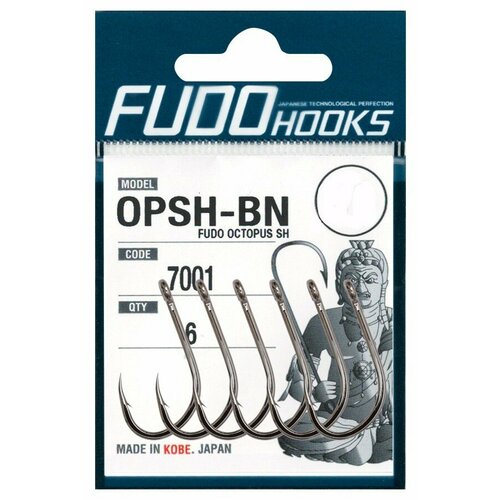 Крючки Fudo Octopus SH OPSH-BN 7001 BN №3/0