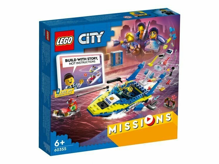 Конструктор LEGO City Детективные миссии водной полиции 60355