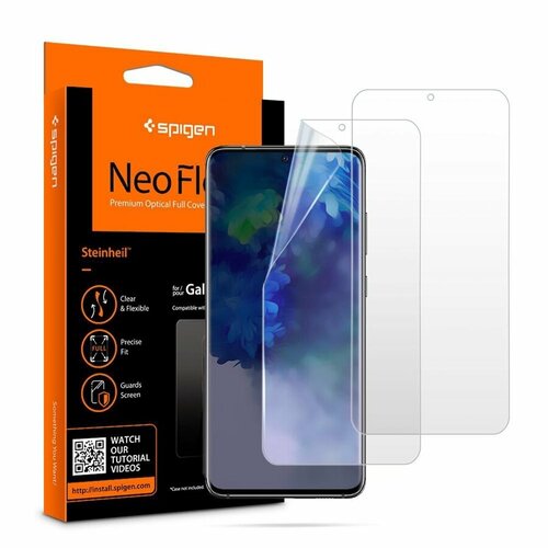 Защитная пленка SPIGEN для Galaxy S20 Plus - Neo Flex HD - Прозрачный - 2 шт - AFL00644 чехол spigen для galaxy a72 crystal flex кристально прозрачный acs02327