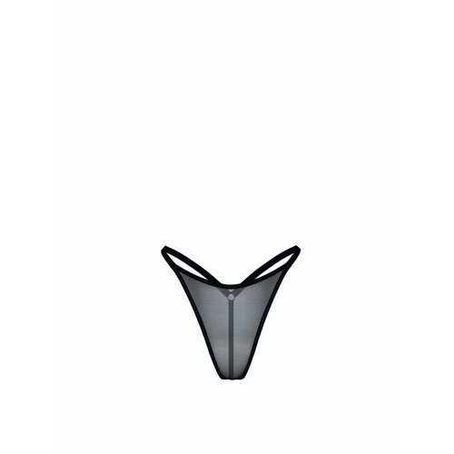 фото Трусы стринги ниточки, размер l-4xl, бесцветный, черный
