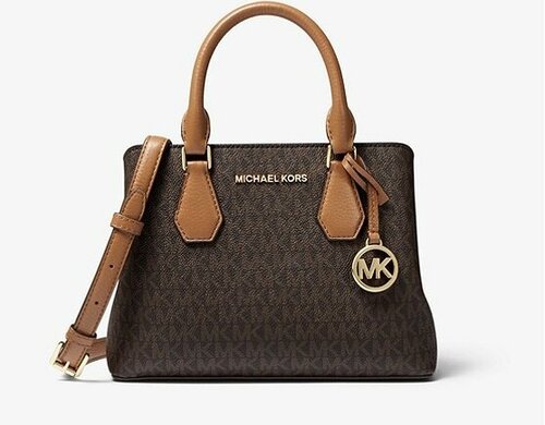 Сумка MICHAEL KORS, черный, коричневый