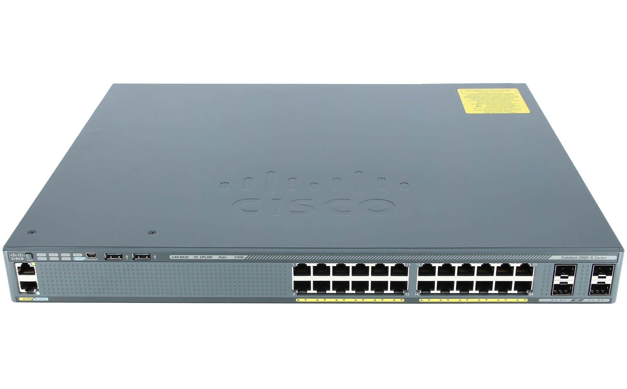 Коммутатор Cisco Catalyst WS-C2960RX-24PS-L PoE 370 Вт 12хPoE+ L3 24 порта