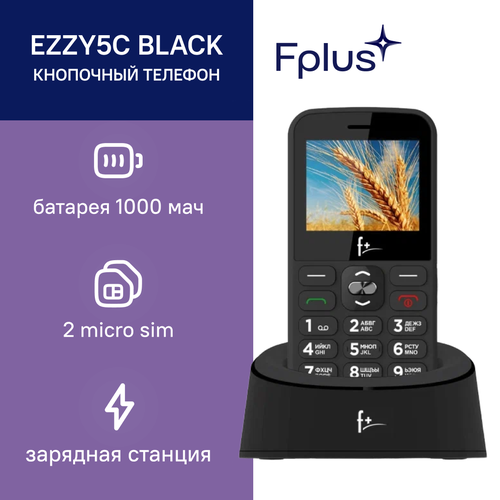Телефон F Ezzy 5C 2 micro SIM черный 199000₽