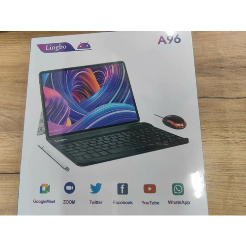 Планшет Lingbo A96 с клавиатурой и мышкой Андройд 12 8128 Гб 101 синий 8251₽