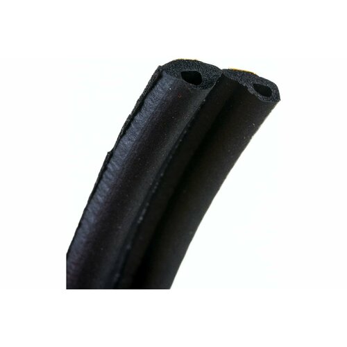 ТДВ Уплотнитель самоклеящийся для дверей и окон Р профиль 9х5,5 мм, черный 1502012