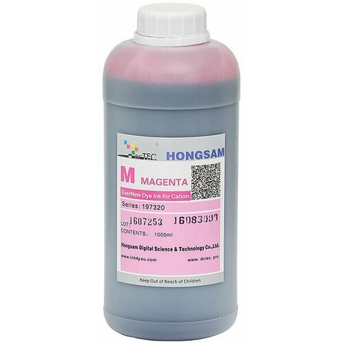 Чернила DCTec водорастворимые Canon iPF670 EverNew Magenta (пурпурный) 1000 мл