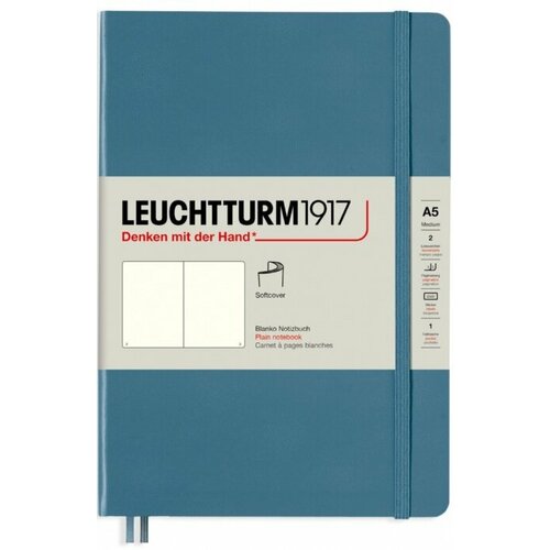 Leuchtturm 363398 Блокнот leuchtturm rising colours a5 80 гм2 123 стр нелинованный мягкая обложка синий камень 3059₽