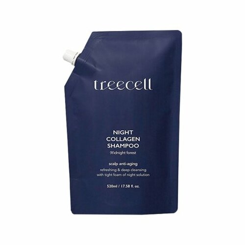 TREECELL Night Collagen Shampoo Midnight Forest (Refill) Ночной шампунь для волос с коллагеном 